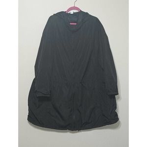 Women's Old Navy Black Rain Coat 4X Plus New w/out Tags